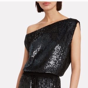 NWT Retrofete Michelle Sequin Crop Top